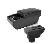 Auto Bracciolo Per Opel Per Corsa D Speciale Console Centrale Bracciolo Modifica Degli Interni Con USB Ammortizzatore Bagagliaio(B Black line 6 usb)