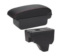 Auto Bracciolo Per Peugeot 2008 2019-2024 Bracciolo Box Auto Parti Di Retrofit Dettagli Interni Accessori(C1 Black red NO USB)