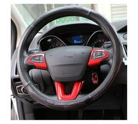 Auto Bracciolo Sticker Decorativo Per Focus 3 MK3 2015-2018 Stile Auto Volante Coration Modanatura Telaio Copertura Trim Adesivo Interno Auto(Chrome Red)