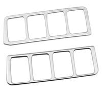 Auto Bracciolo Sticker Decorativo Per X&trail T32 Per Qashqai J11 Accessori Auto Fari Controllo Interruttore Manopola Adesivi Trim 2 Pezzi