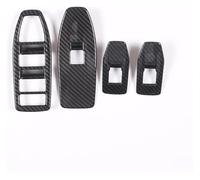 Auto Bracciolo Sticker Decorativo Per X1 U11 2023 2024 Pulsanti Di Sollevamento Del Vetro Del Finestrino Dell'auto Adesivi Per Cornici Accessori Per Auto(Carbon Fiber)
