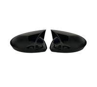 auto Calotte Specchietti Nero Lucido/Fibra Carbonio Per Megane 4 MK4 2016-2020 Bat Copertura Specchio Retrovisione Laterale Specchietto Retrovisore Tappo Copertura Calotta Specchietto Retrovisore(Brig