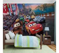 Komar "Disney Pixar Cars Race Carta da Parati Multicolore, 4 Pezzi