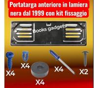 Auto Camper Kit Portatarga Anteriore Lamiera Con Viti Rivetti Boccole da 1999