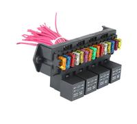 Auto Car Boat 15-modo Fuse Box Block Holder w/Relay Socket Assieme di