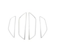 Auto Car Interior Per Q3 2019-2022 Interni Acciaio Inossidabile Strisce Decorative Adesivi Per Cornici Decorative Altoparlanti Audio Porte(Silver)