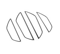 Auto Car Interior Per Q3 2019-2022 Interni Acciaio Inossidabile Strisce Decorative Adesivi Per Cornici Decorative Altoparlanti Audio Porte(Black)