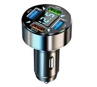 Auto Caricabatterie per Geo Tracker,Ricarica Rapida Caricabatterie,Presa Accendisigari USB Fast Charging Caricabatterie,Caricabatterie Rapido Dual Ports,Retrattile Accessori,3 USB+1 QC