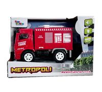 Auto Carro Camion Lavoro Cantiere Pompieri Luci e Suoni Modellino Scala 1:20