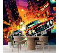 Auto Carta Da Parati Murale Strade Cittadine Autoadesiva Grande Fotomurali Soggiorno Camera Da Letto Tv Ufficio Ristorante Murales Decorazione Per La Casa 300x208cm