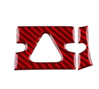 Auto Center Console Pannello Per Kia Per Sportage 2022 2023 2024 2025 Cornice Per Luce Segnalazione Auto Vera Fibra Carbonio Morbida LHD RHD(Red Carbon)