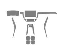 Auto Center Console Pannello Per Toyota Per Corolla 2019-2022 Pellicola Protettiva Trasparente Adesivi Interni Auto Centralina Controllo Aria Portiera Pannello(8 Button 2,Left Hand Driver)