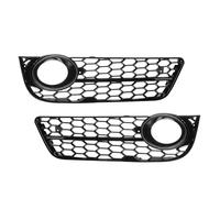 Auto Centrale Anteriore Griglia Per A5 Coupe/Sportback 2008-11 Cabriolet 2010-2011 Griglia Di Copertura Della Lampada Fendinebbia Anteriore Per Auto(With Black)
