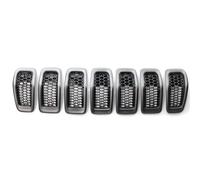 Auto Centrale Anteriore Griglia Per Jeep Per Cherokee 2014-2018 Inserti Per Griglia Cromati Neri, Cornice Per Presa D'aria, Stile Esterno(Matte grey)