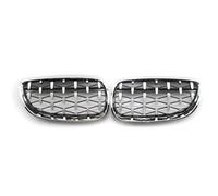 Auto Centrale Anteriore Griglia Per La Serie 3 Per E92 Per E93 Coupé Dal 2006 Al 2009 Coppia Di Griglie Anteriori Per Cofano Auto In ABS Nero Cromato Lucido(Sliver)