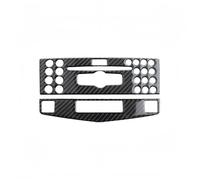 Auto Centro Console Panel Trim Per Benz W204 2007-2013 Fibra Carbonio Controllo Centrale CD Radio Button Decor Copertura Trim Adesivi(Arancia)