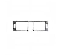 Auto Centro Console Panel Trim Per Benz W204 2007-2013 Fibra Carbonio Controllo Centrale CD Radio Button Decor Copertura Trim Adesivi(D'argento)