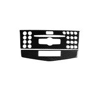 Auto Centro Console Panel Trim Per Benz W204 2007-2013 Controllo Centrale CD Radio Pulsante Pannello Copertura Decorativa Trim Adesivo Fibra Carbonio(Style A)