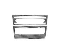 Auto Centro Console Panel Trim Per BMW Serie 3 E90 E92 320i Interni Fibra Carbonio Console Centrale CD Decorazione Adesivi Pannello Pulsanti(1Style B(Black))