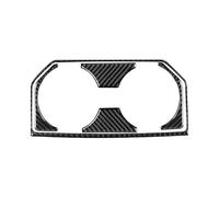 Auto Centro Console Panel Trim Per Ford Per F150 Per Raptor 2016-2020 Interni Carbonio Portabicchieri Drenaggio Posteriori Trim Adesivi Cornice Decor Copertura