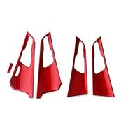 Auto Centro Console Panel Trim Per Kia Per Sportage NQ5 2022-2026 4 Pezzi Modanature Interne Pannello Copertura Della Maniglia Portiera Interna Colore Rosso(Red)