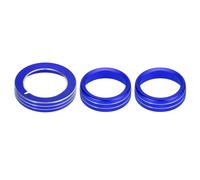 Auto Centro Faro Volume Controllo Pulsante Rifinitura Copertura Set Blu