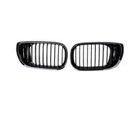 Auto Centro Griglia Per BMW Serie 3 E46 Berlina 4 Porte 320i 350i 2002-2005 Paraurti Anteriore Griglia Racing 1 Coppia Griglia Sportiva Doppia Lama Griglie Set(Glossy Black)