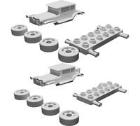 Auto Classica Ford Model T Compatibile Duplo Blocco Gioco Stampato 3D