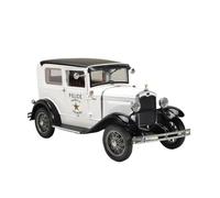 Auto Classica In Lega 1/18 Per Ford Model A Tudor Police Car 1931 Auto D'epoca Pressofusa Modello Di Auto Veicolo Bianco Decorativi Da Collezione