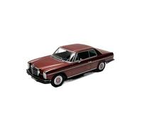 Auto Classica In Lega 1:18 Per Mercedes Benz 280 C/8 W114 Coupé Modello Di Auto Giocattolo Nostalgia Classica Esposizione Statica Rosso Verde Decorativi Da Collezione(Red)