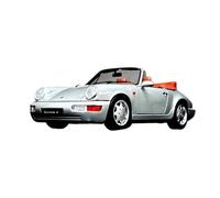 Auto Classica In Lega 1:18 Per PORSCHE 911 Carrera2/4 Classic Green Ornaments Scala Modello Di Auto Giocattolo In Metallo Pressofuso Decorativi Da Collezione(Silver)