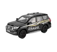 Auto Classica In Lega 1:18 Per Toyota Prado Lega Fuoristrada Modello Collezione Suv Giocattolo Bianco Con Suono E Luce Tirare Indietro Decorativi Da Collezione(Black)