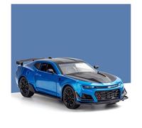 Auto Classica In Lega 1:24 Per Camaro Lega Modello Di Auto Sportiva Suono E Luce Tirare Indietro Giocattolo Giallo Decorativi Da Collezione(Blue)