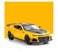 Auto Classica In Lega 1:24 Per Camaro Lega Modello Di Auto Sportiva Suono E Luce Tirare Indietro Giocattolo Giallo Decorativi Da Collezione(Yellow)