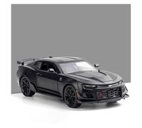 Auto Classica In Lega 1:24 Per Camaro Lega Modello Di Auto Sportiva Suono E Luce Tirare Indietro Giocattolo Giallo Decorativi Da Collezione(Black)