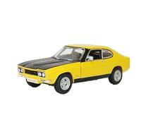 Auto Classica In Lega 1:32 Per Ford Capri RS2600 1970 Con Porte Aperte Modello Di Auto In Lega Adatto Per Decorazioni Natalizie Giallo Decorativi Da Collezione