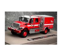 Auto Classica In Lega 1:50 Per 7400 4X4 BM3 Wilderness 3 Fire Rescue Truck Cerchione In Acciaio Modello Di Auto Decorato In Resina Rossa Decorativi Da Collezione(Style 1)