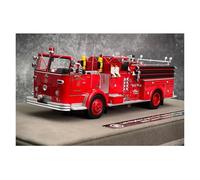 Auto Classica In Lega 1:50 Per I Vigili Del Fuoco 1965 Camion Dei Pompieri Antico N. 51 In Resina Adatto Per La Domestica Uomini Adulti Decorativi Da Collezione