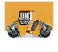 Auto Classica In Lega 1:60 Per Rullo A Doppia Ruota In Acciaio In Lega Con Modello Veicolo Ingegneria Per Macchina Per Pavimentazione Decorativi Da Collezione(Yellow)