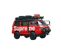 Auto Classica In Lega 1:64 Per Delica 3a Generazione Star Wagon Clay Pot Modello Di Auto In Lega Rossa Piccola Scala Ornamento Giocattolo Decorativi Da Collezione