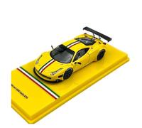 Auto Classica In Lega 1:64 Per Ferrari 458 Italia GT3 Modello Di Auto In Lega Con Ornamento In Metallo Fuso Giallo Decorativi Da Collezione