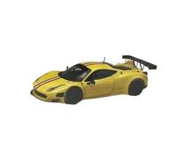 Auto Classica In Lega 1:64 Per Ferrari 458 Italia GT3 Modello Di Auto In Lega Gialla Decorazione Da Tavolo Da Collezione Decorativi Da Collezione