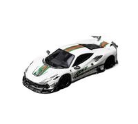 Auto Classica In Lega 1:64 Per Ferrari F8XX Mansory Modificato Modello Di Auto In Lega F8XX Con Decorazioni In Metallo Bianco Decorativi Da Collezione(Style 2)