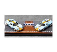 Auto Classica In Lega 1:64 Per Ford GT40 Mk1 Versione Invecchiata Modello Di Auto In Lega Piccola Scala Set Di Ornamenti In Metallo Blu Decorativi Da Collezione