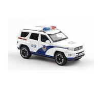 Auto Classica In Lega 1/64 Per Tank 700 Modello Di Veicolo Della Polizia Jeep SUV Fuoristrada Bianco Collezione Ornamenti Decorativi Da Collezione