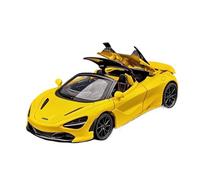 Auto Classica In Lega Collezione Di Modelli Di Supercar Da Corsa In Lega McLaren 720s In Scala 1:32 Giocattolo Completo Di Luci E Suoni Decorativi Da Collezione(Yellow)