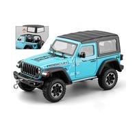 Auto Classica In Lega Modellino Auto Giocattolo In Lega Pressofusa Con Suono E Luce Modello Wrangler Rubicon Con Tetto Staccabile Scala 1:24 Decorativi Da Collezione(Blue)