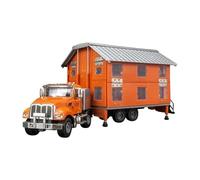 Auto Classica In Lega Modello Auto Giocattolo In Lega Pieghevole A Deformazione Modificata Per Veicoli Da Viaggio In Camper 1:50 Decorativi Da Collezione(Orange)