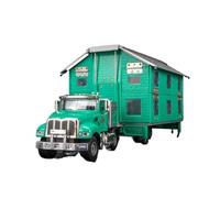 Auto Classica In Lega Modello Auto Giocattolo In Lega Pieghevole A Deformazione Modificata Per Veicoli Da Viaggio In Camper 1:50 Decorativi Da Collezione(Green)