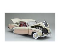 Auto Classica In Lega Modello Auto In Lega 1/18 Per Mercedes-Benz 220SE 1958 Berlina Adatto Come Decorazione Per Tavolo In Metallo E Sabbia Decorativi Da Collezione(Pink)